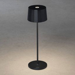 Konstsmide Positano LED table lamp for outdoors, black