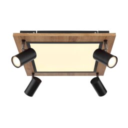 Globo Ulla ceiling light with LEDs, 5-bulb, 45x45cm