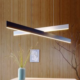 Deko-Light Apollon LED pendant light, length 146cm, white
