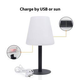 Smartwares LED solar table lamp OSL-50012 rechargeable battery and USB cable