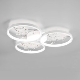 Trio Lighting LED ceiling lamp Groovy 3-bulb white 4,000K