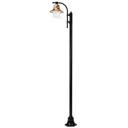 K.S. Verlichting 1-bulb Toscane 240 cm lamp post, black
