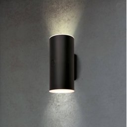 Briloner LED outdoor wall lamp with rechargeable battery, 3786015, black, touch dimmer