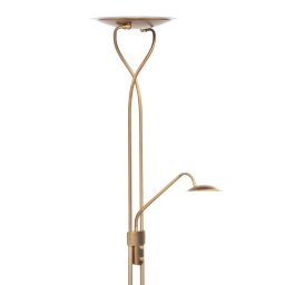HighLight Empoli - LED uplighter in bronze with reading light