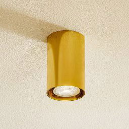 Argon Tesa downlight, brass, height 11 cm