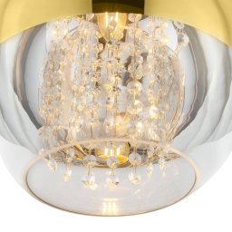 Maytoni Fermi hanging light gold, crystal elements