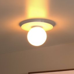 Lucide Tricia ceiling light, white, Ø 25 cm, glass, 1-bulb, E27