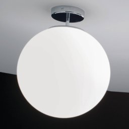 AILATI Sferis glass ceiling light, 40 cm, chrome