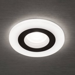 ORION Glow recessed spotlight, black, metal, Ø 11 cm, GU10