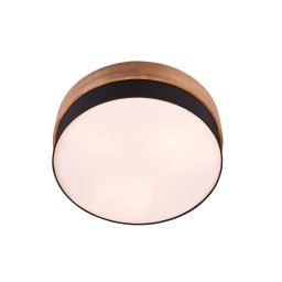 Trio Lighting Seasons ceiling lamp wood/black Ø 50 cm
