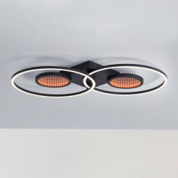 JUST LIGHT. GmbH Tunel LED ceiling lamp remote control, CCT, RGB