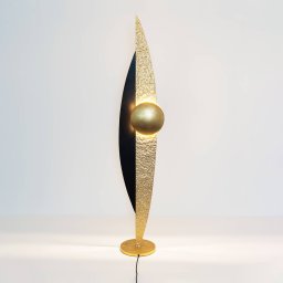 Holländer La Presa LED floor lamp indirect, gold/black/brown