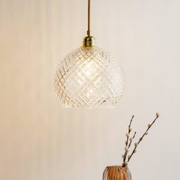 EBB & FLOW Rowan hanging lamp, gold Ø 22 cm