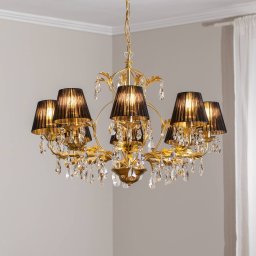 ONLI Karen 8-bulb chandelier gold/black