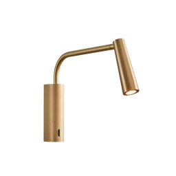 LEDS-C4 LED wall light Gama Extend, matt gold, aluminium