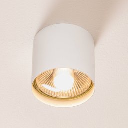 Nowodvorski Lighting Bit S ceiling spotlight in cylinder shape, white