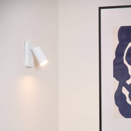 Lucide Clubs wall spotlight, 1-bulb, white