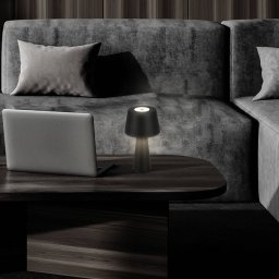 Briloner Kihi LED table lamp with rechargeable battery, black