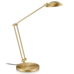 Knapstein Hebe LED table lamp, gesture control, brass