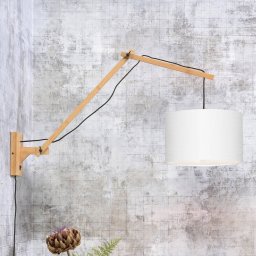 GOOD & MOJO Andes wall lamp adjustable white Ø32cm