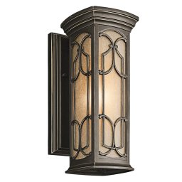 KICHLER Bronze coloured Franceasi outdoor wall light