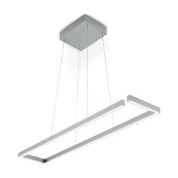 Knapstein Marisa-100 LED hanging light, matt nickel, 100 x 20cm