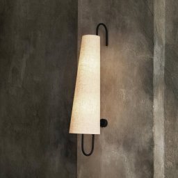 ferm LIVING Ancora wall light, plug, textile, 98.5 cm