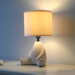 JUST LIGHT. GmbH JUST LIGHT. Ted table lamp, ceramic, seated, sand beige