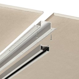Trio Lighting Installation profile for DUOline two-circuit track lighting system, aluminium