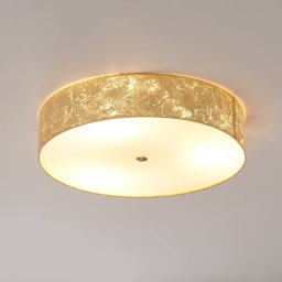 Hufnagel Alea Loop ceiling light with gold leaf