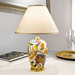 austrolux Damasco table lamp with 24 carat gold, Ø 40 cm
