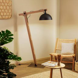 Envostar Stort floor lamp with a wooden frame