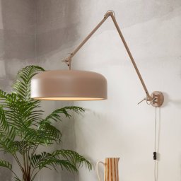 IT´S ABOUT ROMI IT'S ABOUT ROMI Marseille wall light, sand, Ø 48 cm