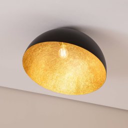SIGMA Sfera ceiling light, Ø 50 cm, black/gold