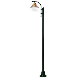 K.S. Verlichting 1-bulb Toscane 240 cm lamp post, green