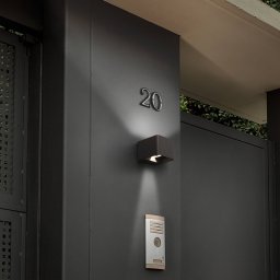 LEDS-C4 Wilson LED outdoor wall lamp, 11 cm anthracite