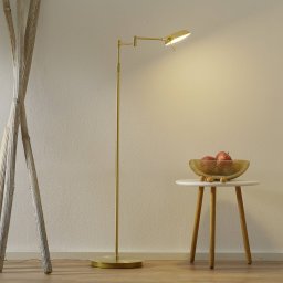 HELL Graz LED floor lamp, brass