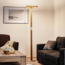 HerzBlut Otto O LED floor lamp natural oak