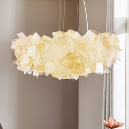 Slamp Clizia hanging light, Ø 78 cm, smoked