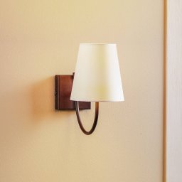 Lamkur Paro wall light with textile shade