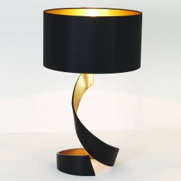 Holländer Vortice table lamp, black-gold