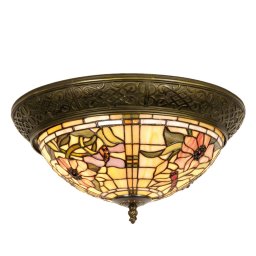 Clayre&Eef Ceiling light Mira in the Tiffany style