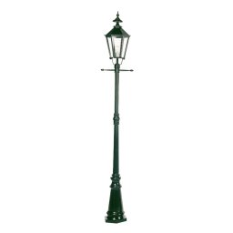 K.S. Verlichting Manchester 1-bulb lamp post green