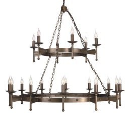 Elstead Cromwell Chandelier Medieval Eighteen Bulbs