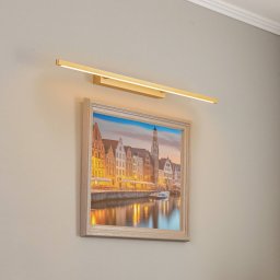 Quitani Talon LED picture light, brass anodised