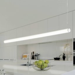 TECNICO by Sforzin Pirgos LED pendant light, 200 cm long, dimmable, white