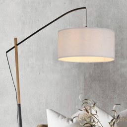 JUST LIGHT. GmbH Green Sofie floor lamp with paper shade
