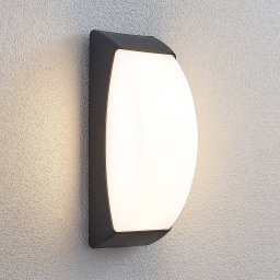 Lindby Alexey LED outdoor wall lamp, IP65, dark grey