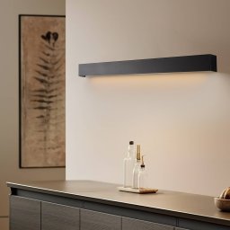 Nowodvorski Lighting Straight M wall light, 92 cm, black