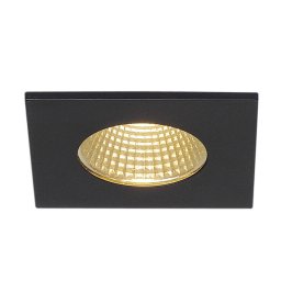 SLV Patta I LED recessed light angular, matt black